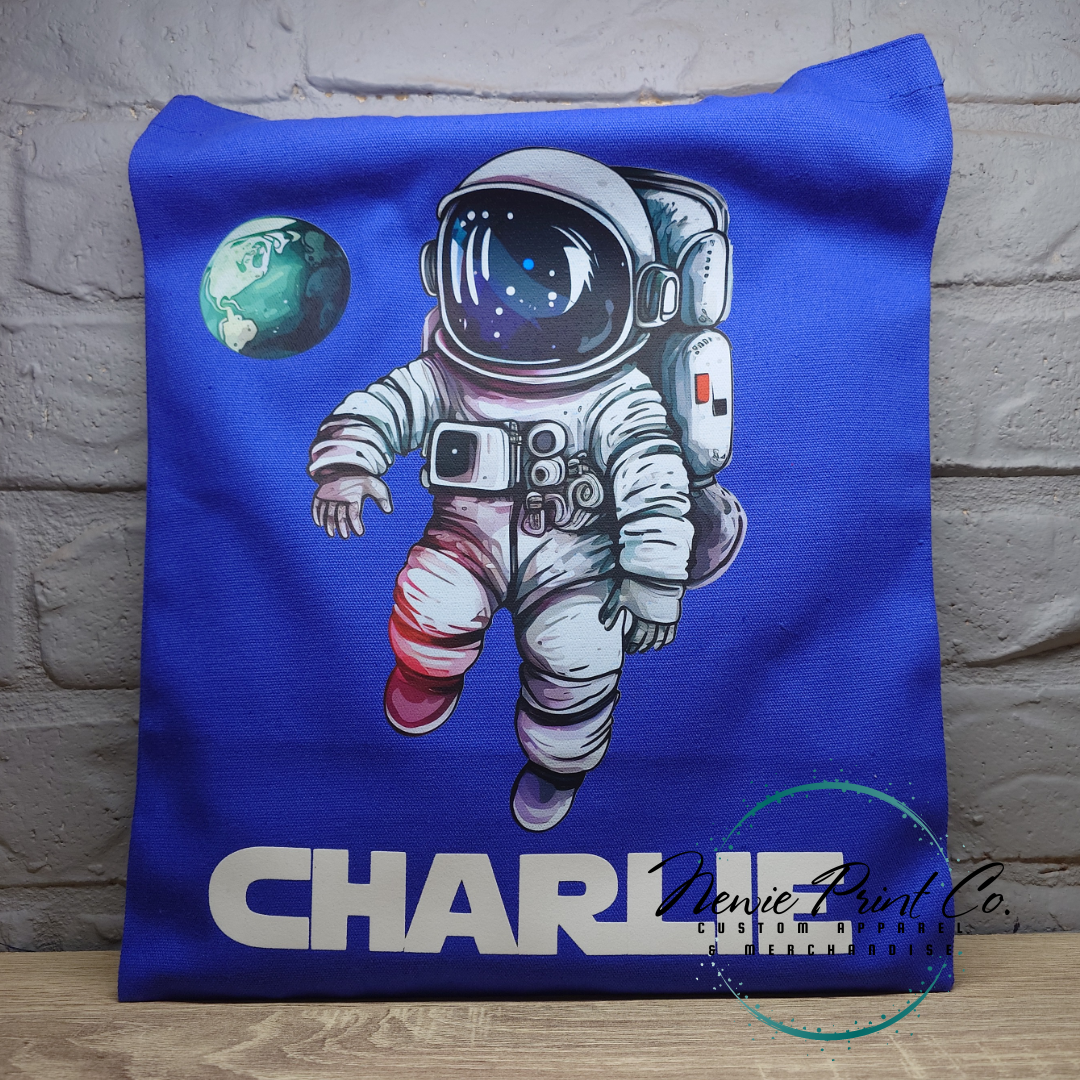 Astronaut - Personalized Tote/Library Bag