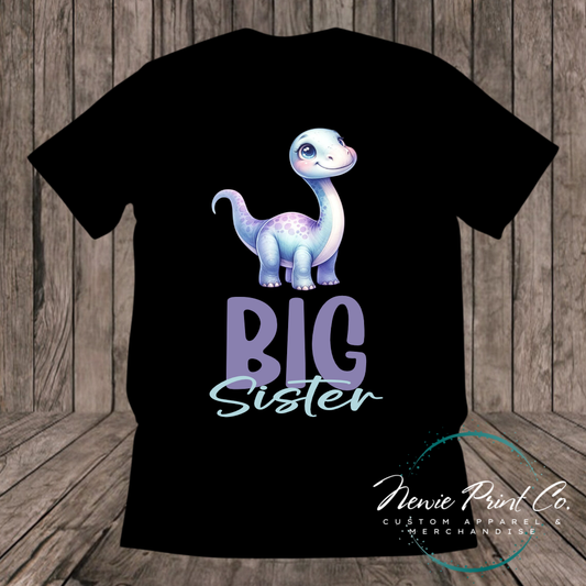 Big Sister Dino T-shirt