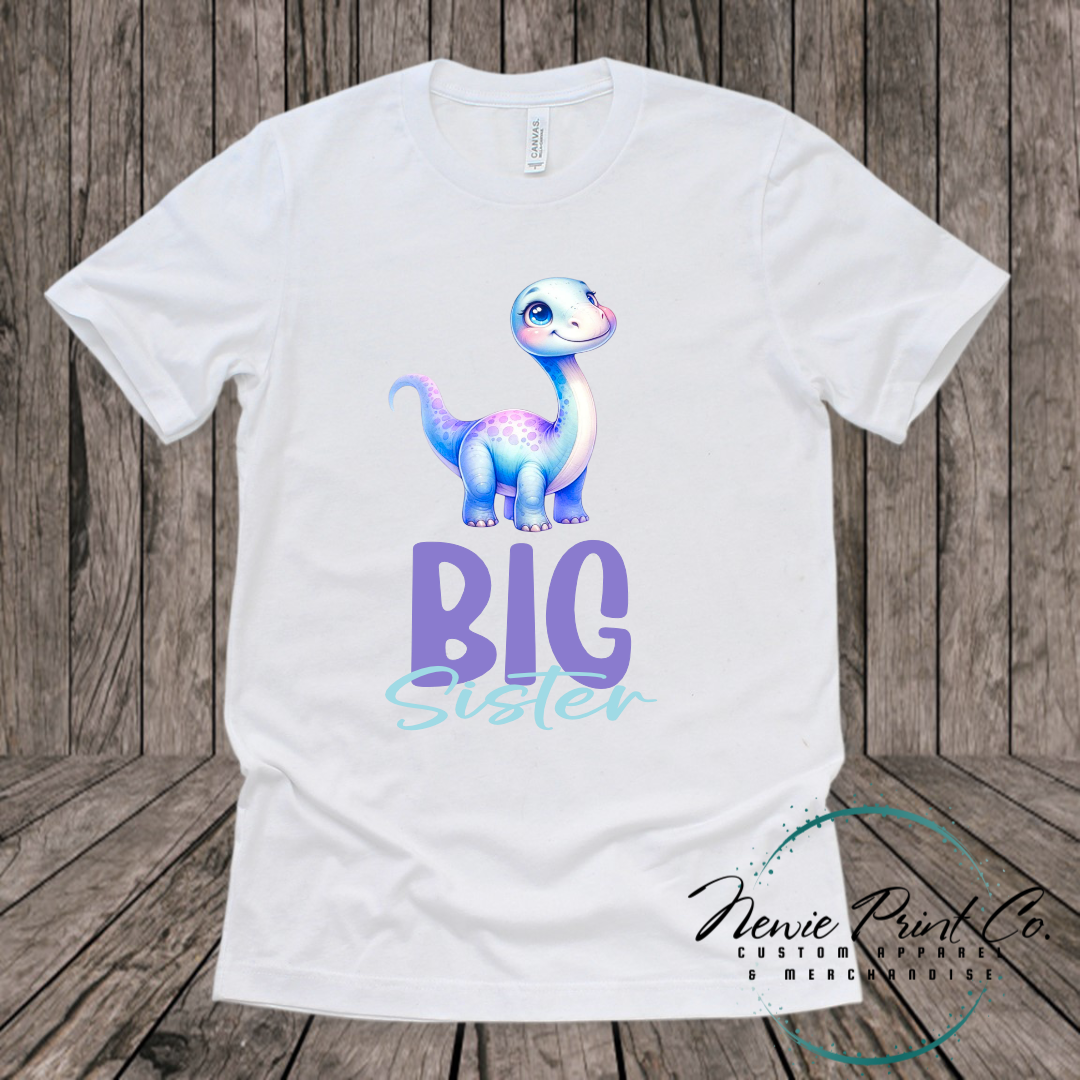 Big Sister Dino T-shirt