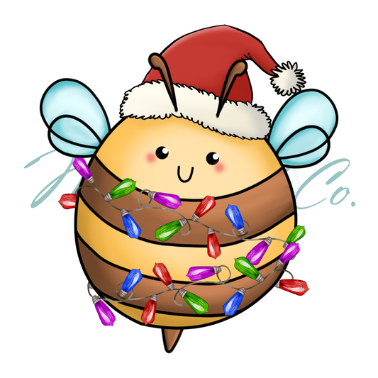 DTF Print - Christmas Bee