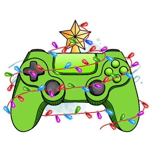 DTF Print - Christmas Gamer Tree Controller