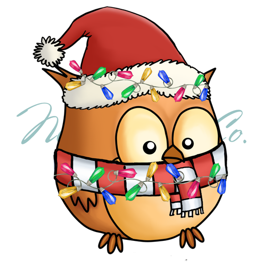 DTF Print - Christmas Owl