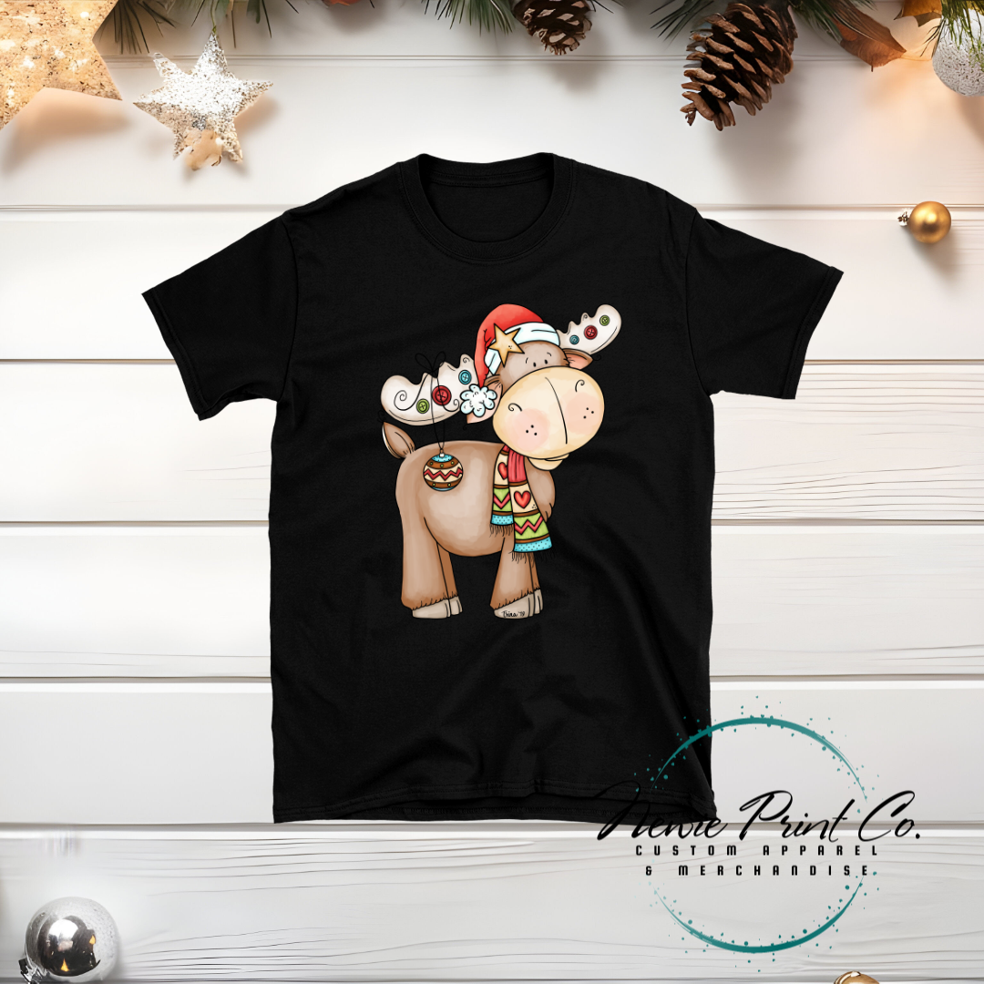 Christmas Moose - Christmas T-shirt