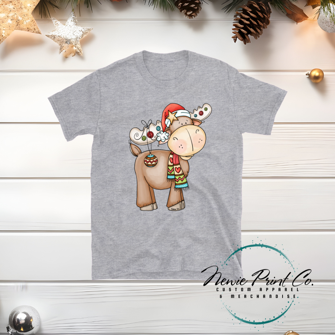 Christmas Moose - Christmas T-shirt