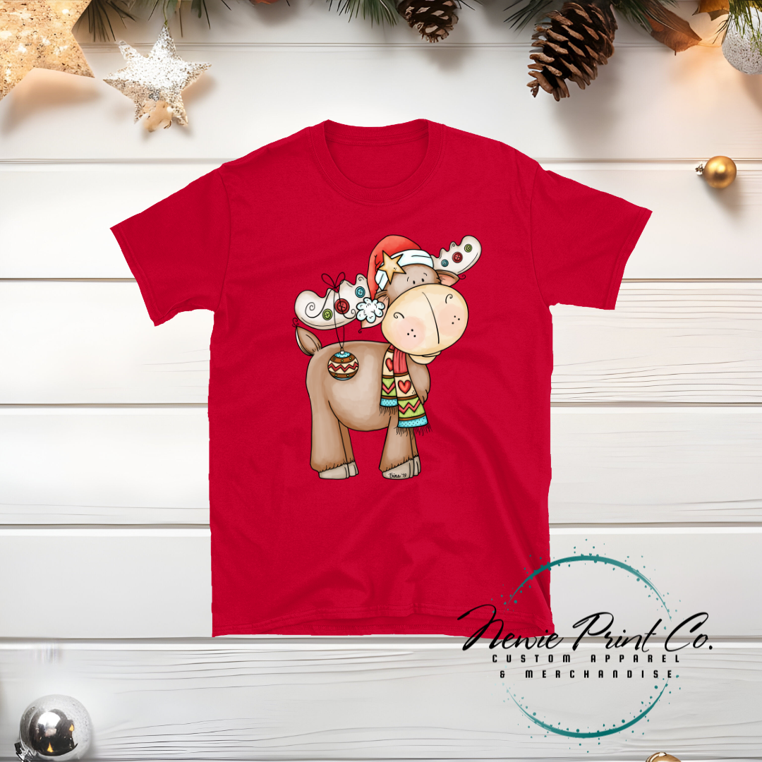 Christmas Moose - Christmas T-shirt