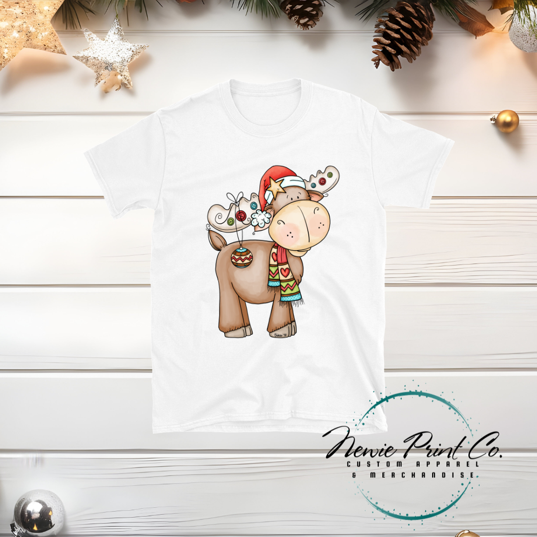 Christmas Moose - Christmas T-shirt