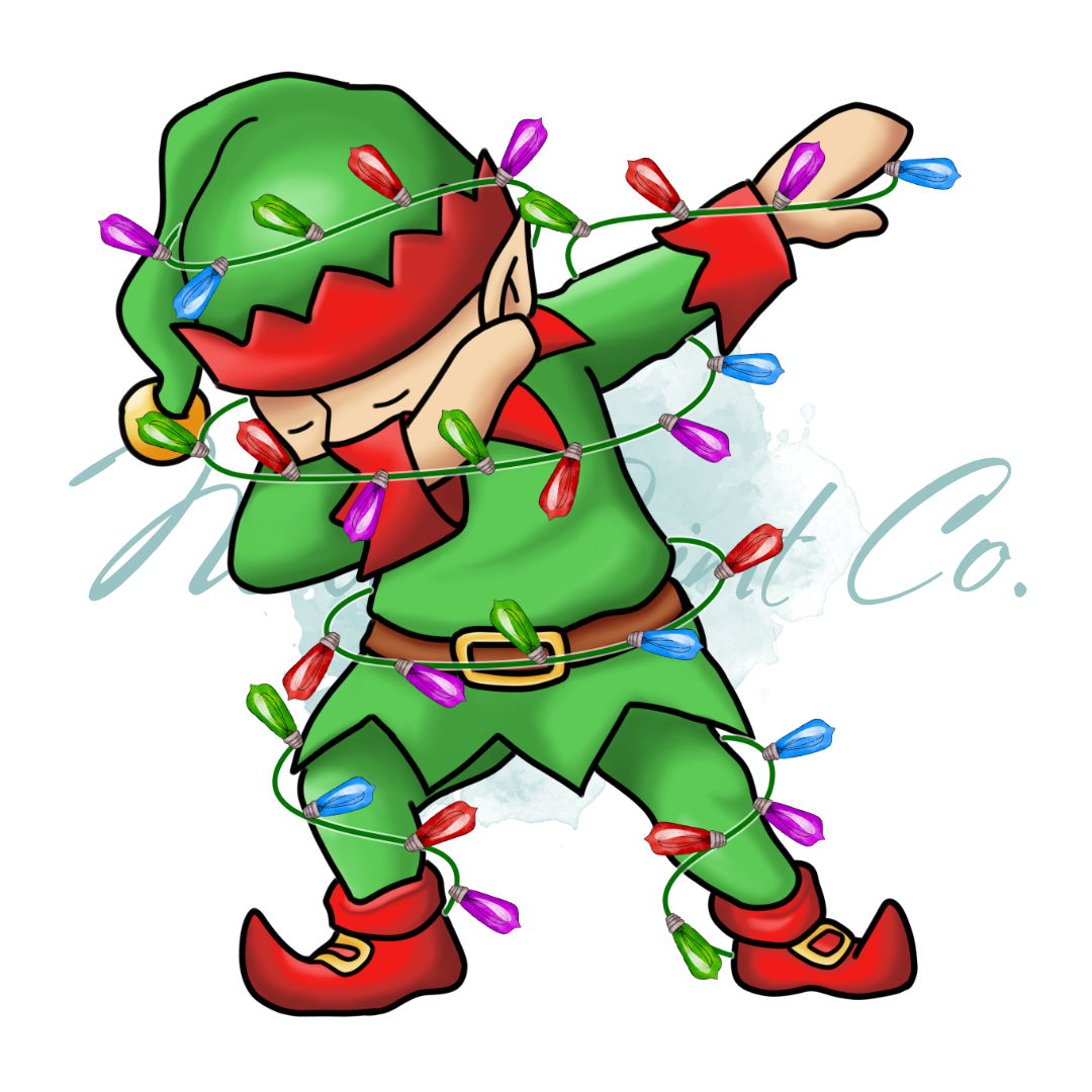 DTF Print - Dabbing Elf