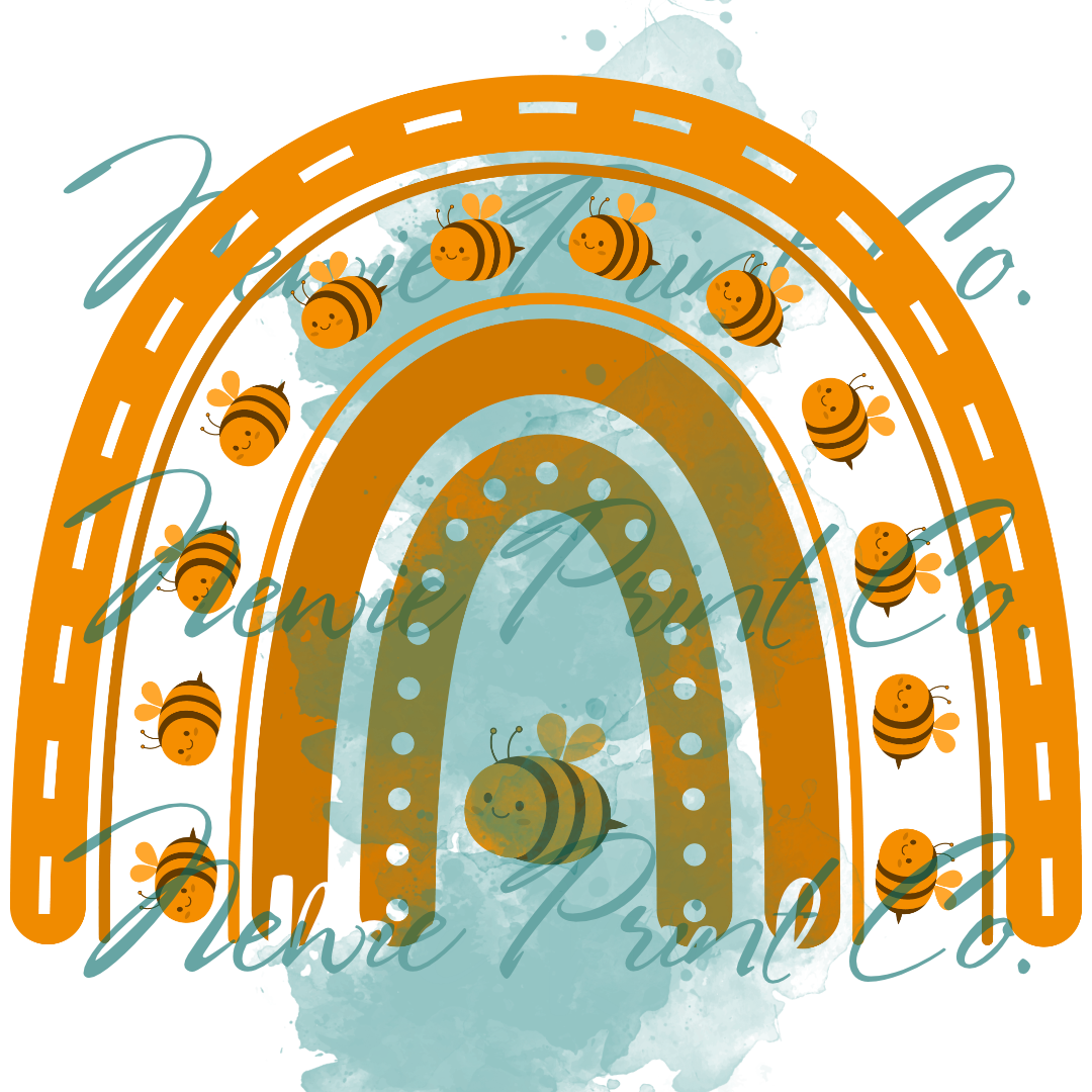 DTF Print - Harmony Day - Bee Kind Orange Logo