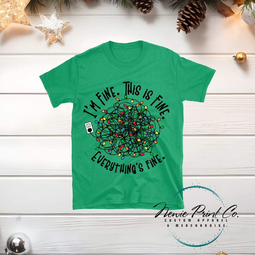 I'm Fine - Christmas T-shirt