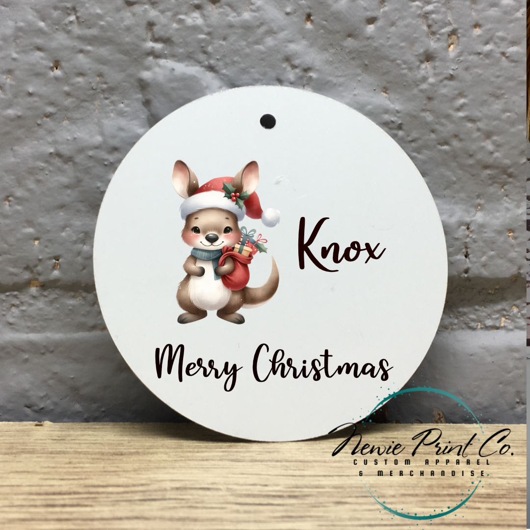 Personalised Ornament Christmas Kangaroo - Christmas Keepsake