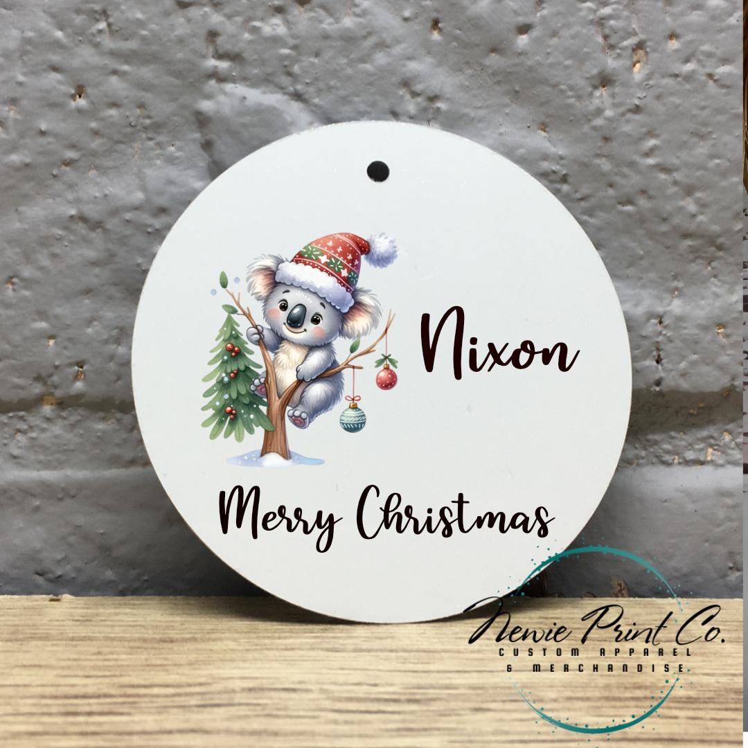 Personalised Ornament Christmas Koala - Christmas Keepsake