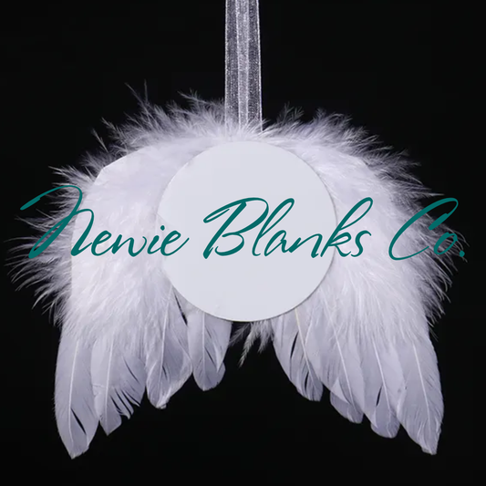 Blank Aluminum Feather Sublimation Ornament - Circle