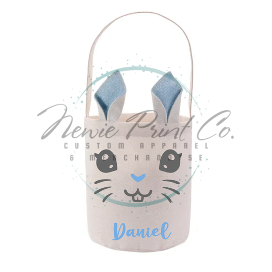 Easter Personalized Tote Bag - Bunny Face