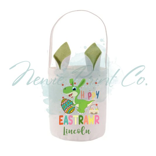 Easter Personalized Tote Bag - Happy Eastroar