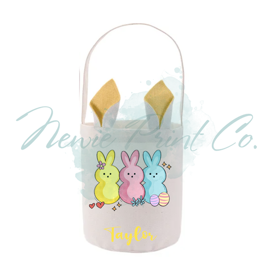 Easter Personalized Tote Bag - Peeps