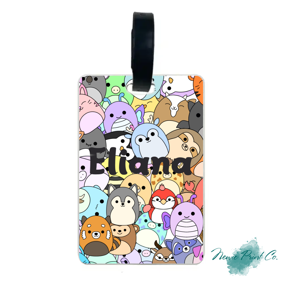 Squishies - Personalized PU Leather Keyrings/Bagtags