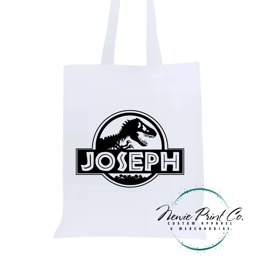 Jurassic - Personalized Tote/Library Bag