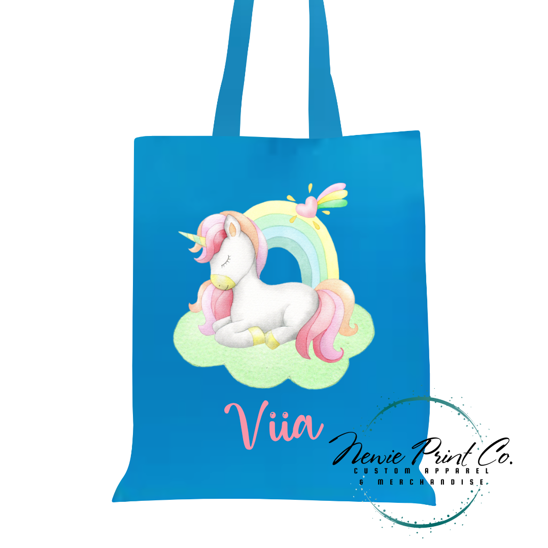 Unicorn - Personalized Tote/Library Bag