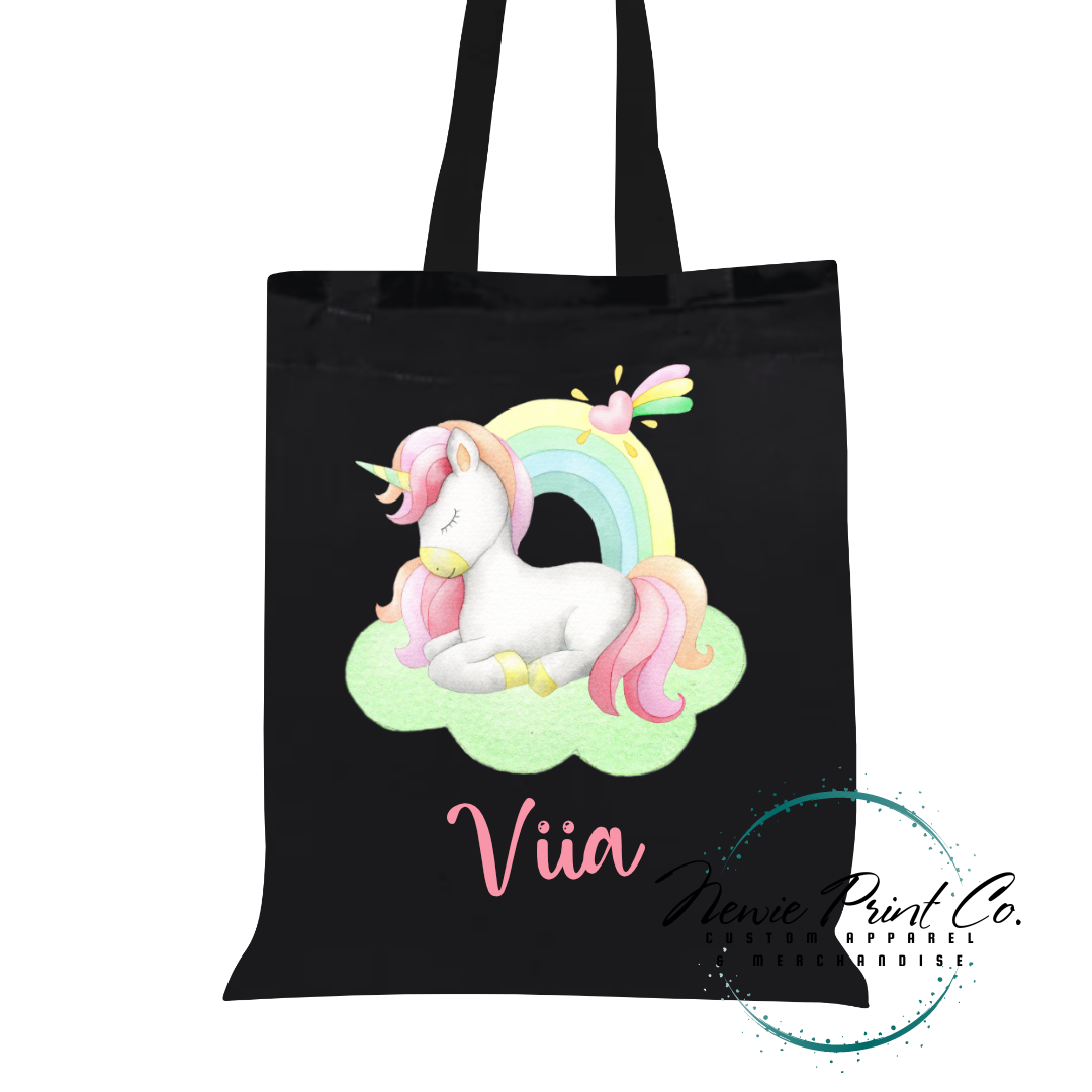 Unicorn - Personalized Tote/Library Bag