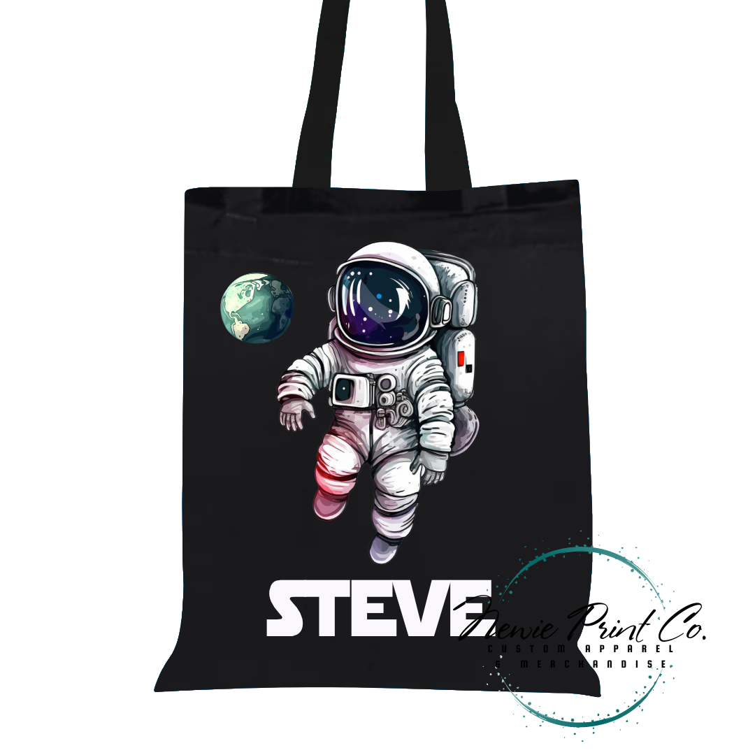 Astronaut - Personalized Tote/Library Bag