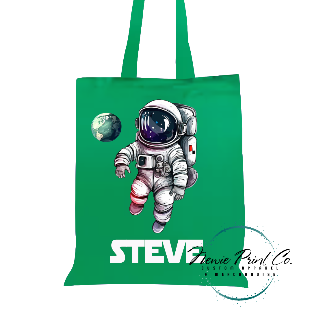 Astronaut - Personalized Tote/Library Bag