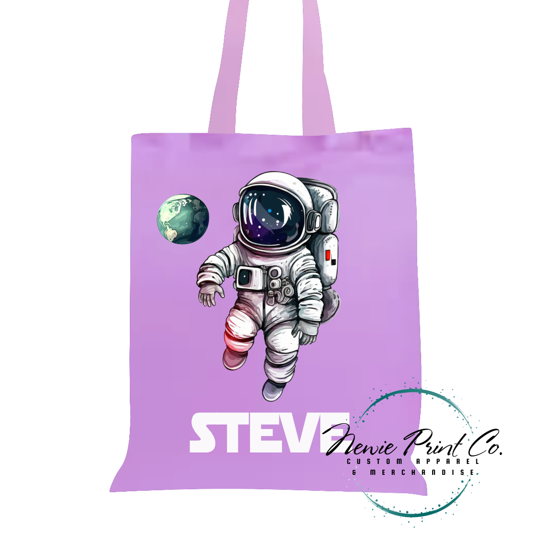 Astronaut - Personalized Tote/Library Bag