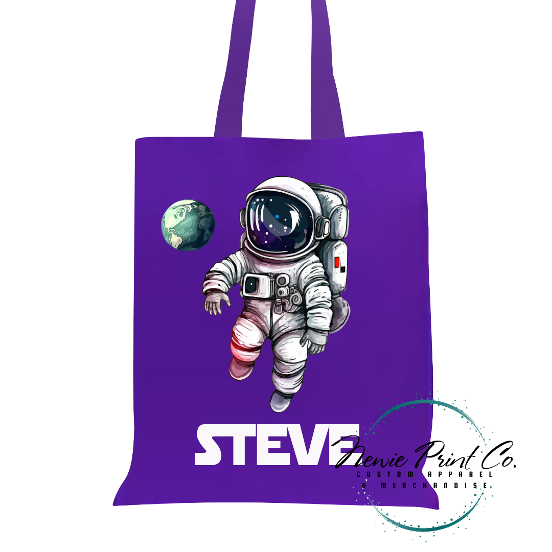 Astronaut - Personalized Tote/Library Bag