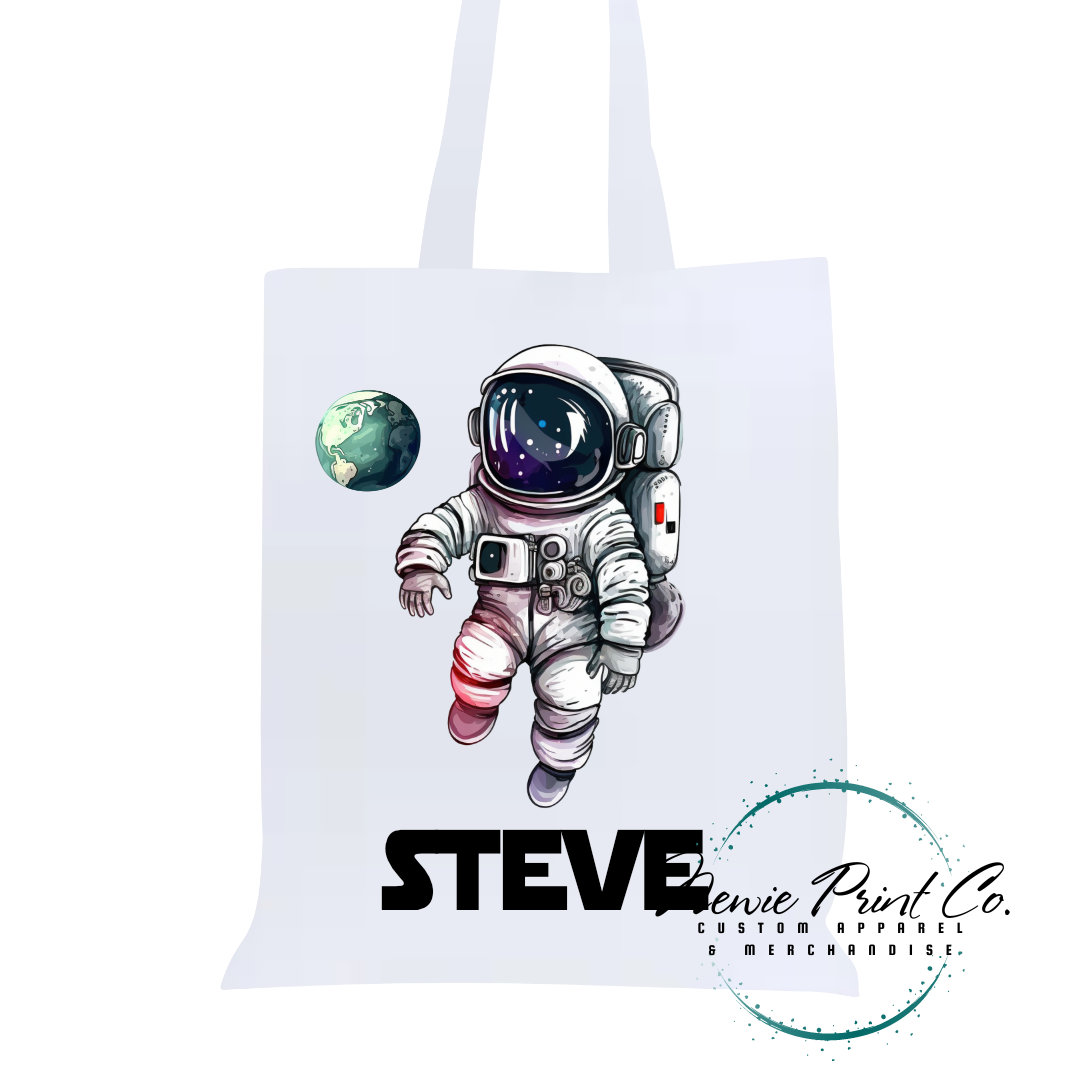 Astronaut - Personalized Tote/Library Bag