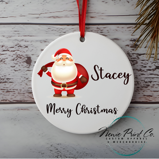 Santa - Personalised Ornament - Christmas Keepsake