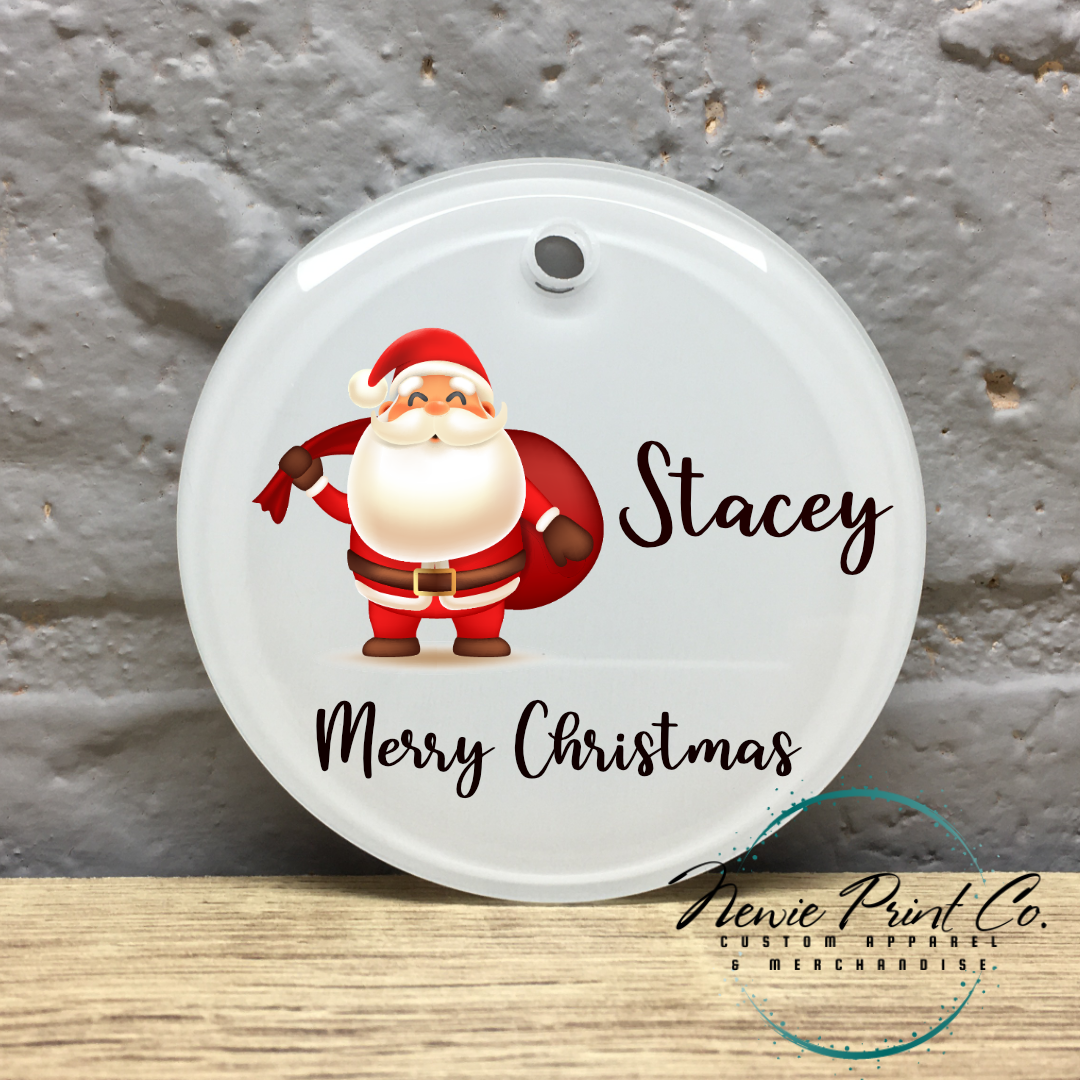 Santa - Personalised Ornament - Christmas Keepsake