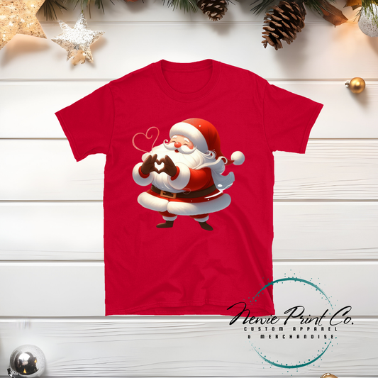 Santa Heart - Christmas T-shirt