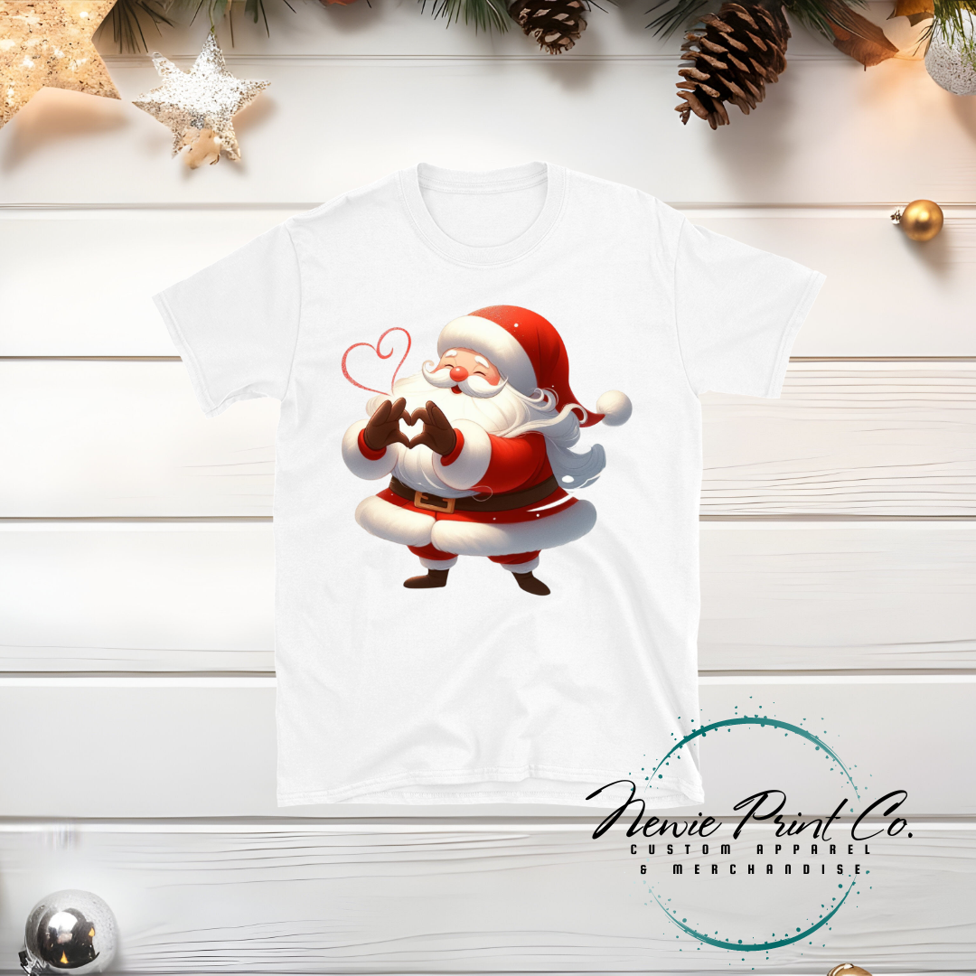 Santa Heart - Christmas T-shirt