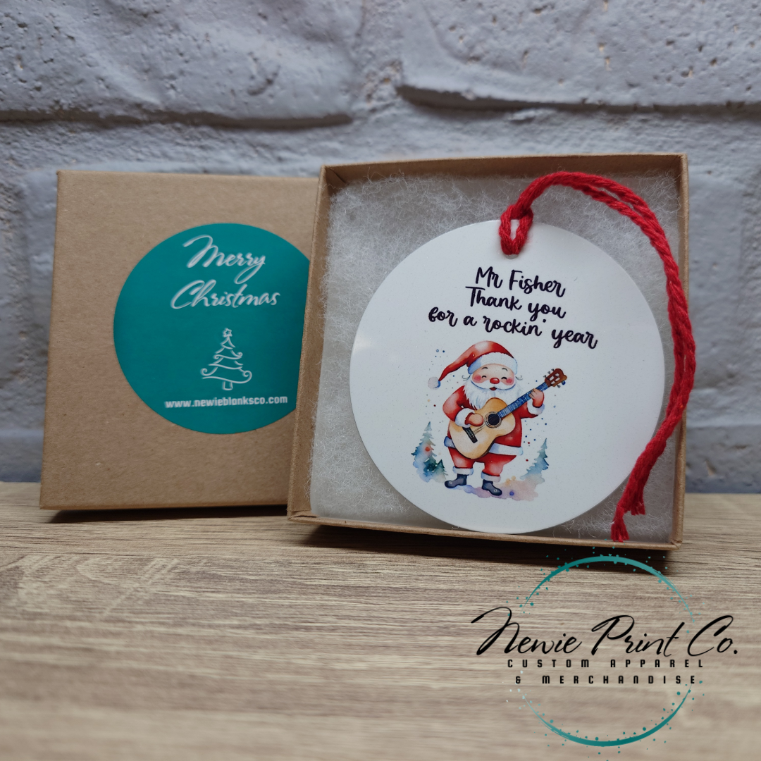 Personalised Teacher Ornament Santas Favourite Teacher - Christmas Keepsake