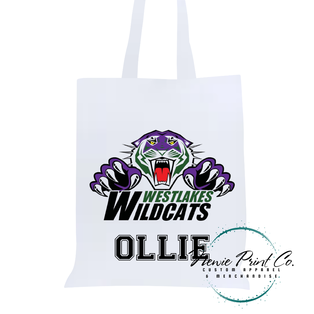 Westlakes Wildcats - Personalized Tote/Library Bag