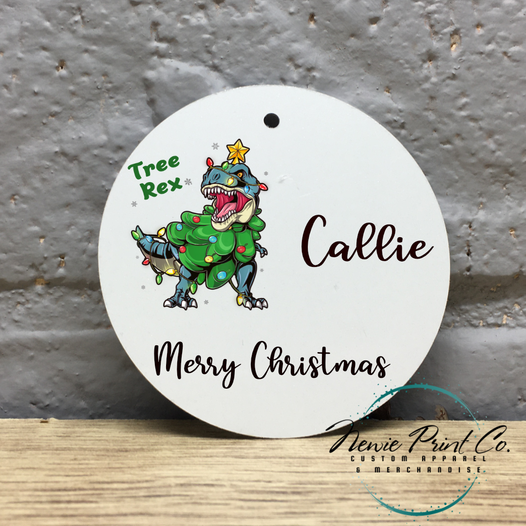 Personalised Ornament Tree Rex - Christmas Keepsake