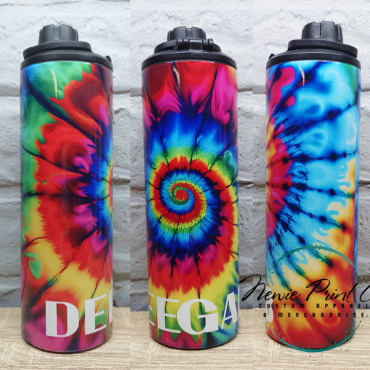 Tye Dye Bright - Insulated Drink Bottles - Printed