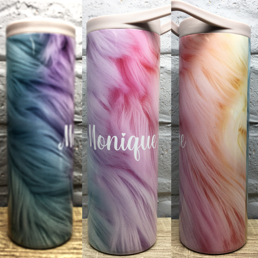 Tye Dye Furry - Insulated Drink Bottles - Printed