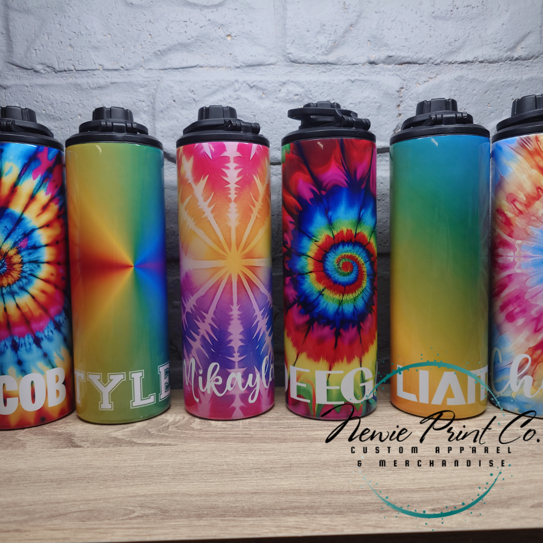 Tye Dye Star - Insulated Drink Bottles - Printed