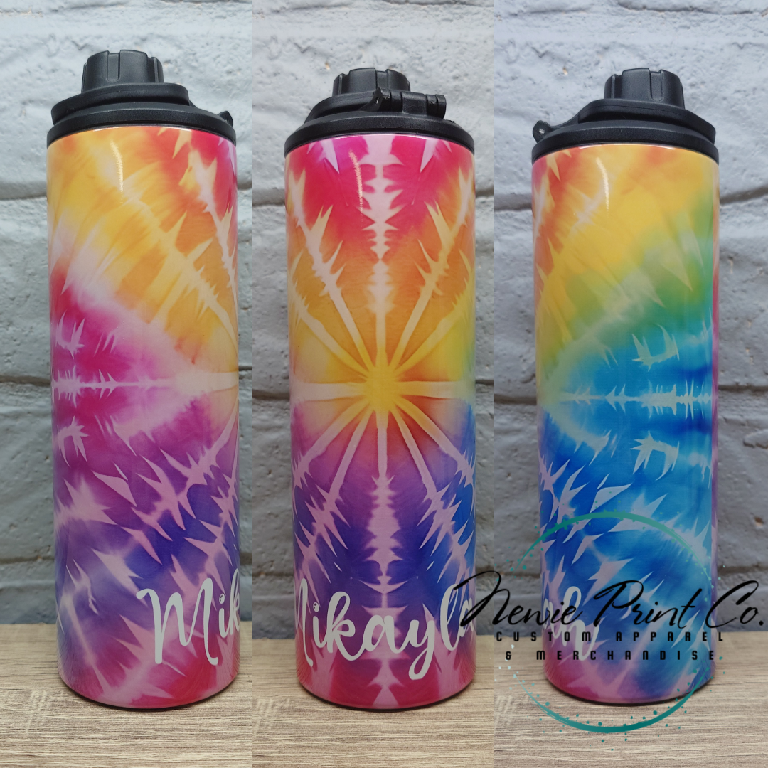 Tye Dye Star - Insulated Drink Bottles - Printed