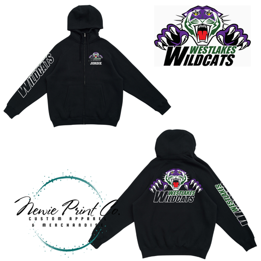 Westlakes Wildcats Hoodie Zippered