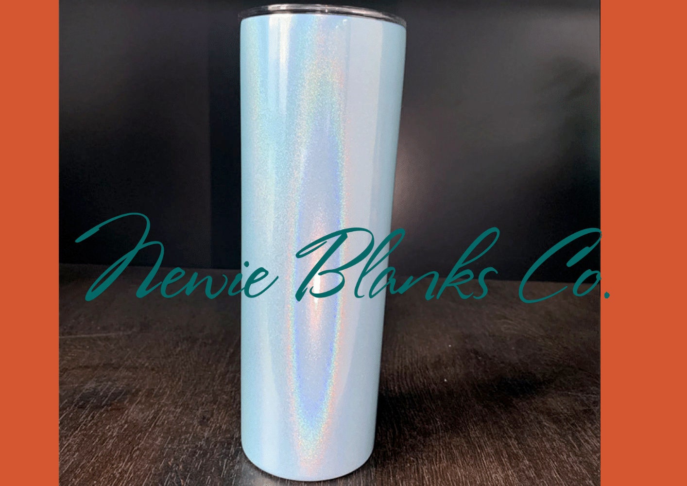 Newie Blanks Co. 20oz shimmer insulated sublimation tumblers blue