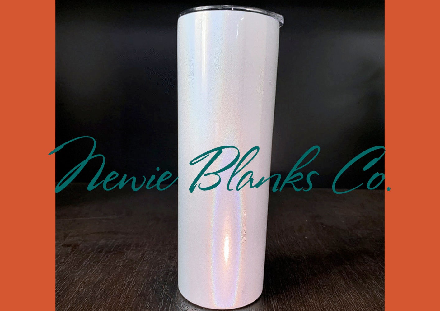 Newie Blanks Co. 20oz shimmer insulated sublimation tumblers white