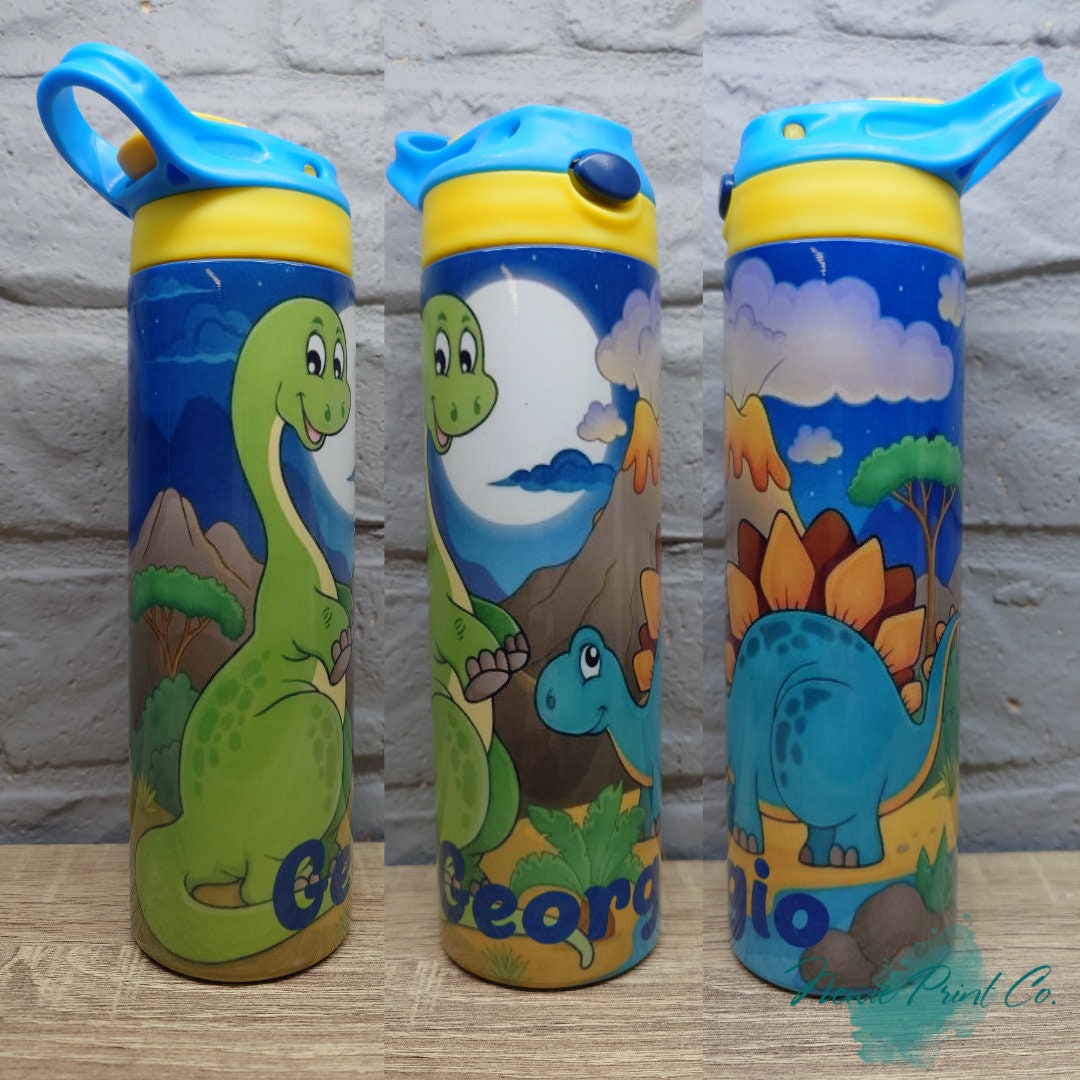 Dinosaur - personalized insulated 20oz kids drink bottle