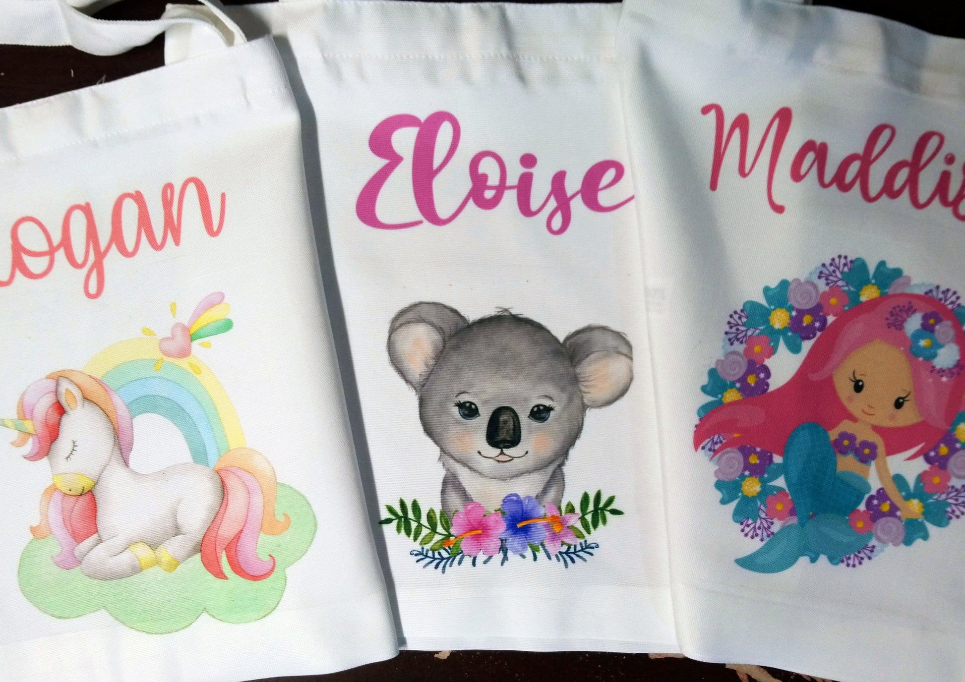 Unicorn - Personalized Tote/Library Bags