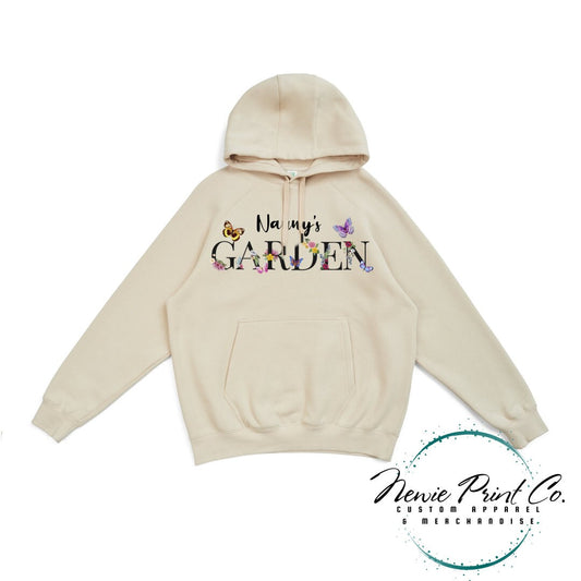 Mothers Day Garden Printed Hoodie - Adult Pocket Hoodie