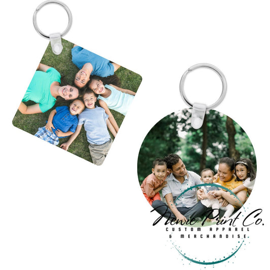 Personalised Full Photo Keyring | Anniversaries | Wedding | Gift | Family | Pets | Birthdays | Christmas | Teacher