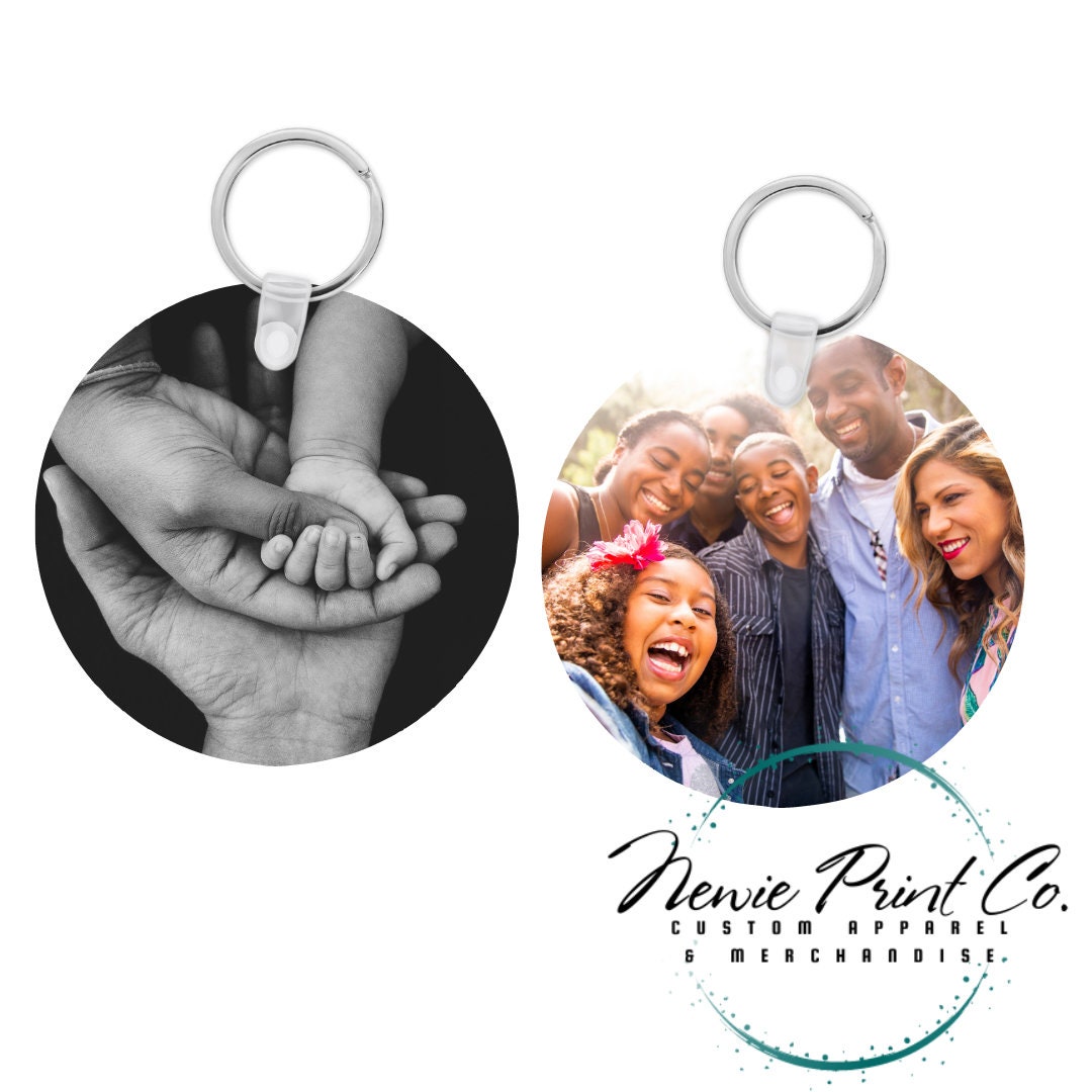 Personalised Full Photo Keyring | Anniversaries | Wedding | Gift | Family | Pets | Birthdays | Christmas | Teacher