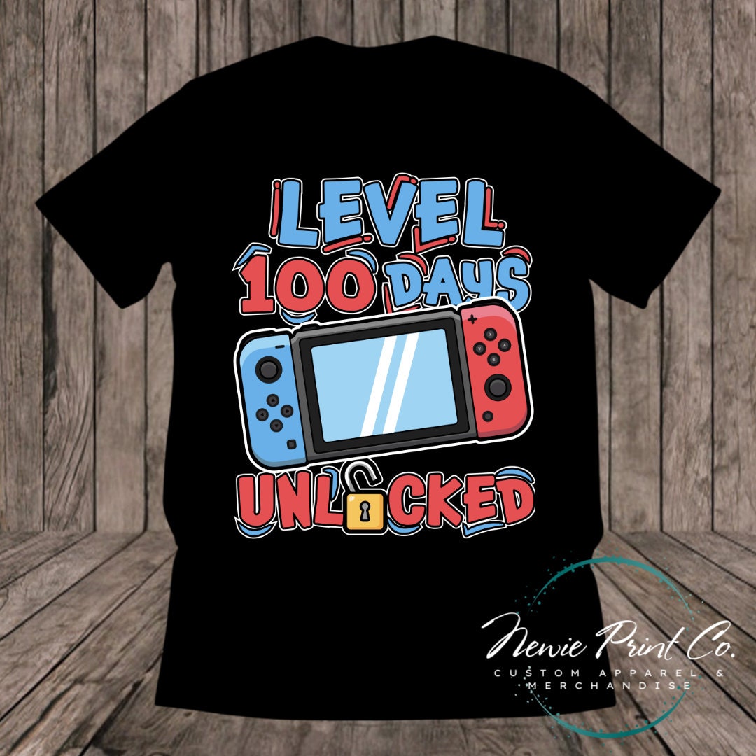 100 Days of School Day T-shirt - Level 100