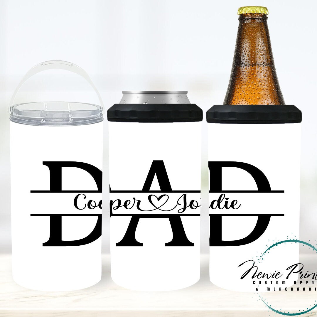 Personalised Insulated 4 in 1 Drink Cooler - Dad Name