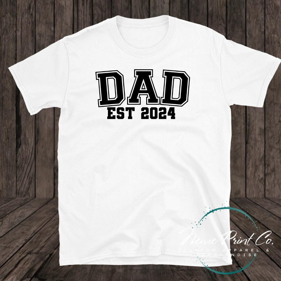 Custom Dad Est Large Logo - Tee | Jumper | Hoodie